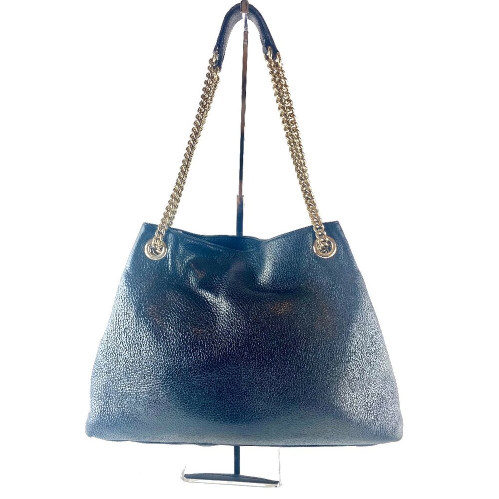 Gucci Soho Chain Handbag Interlocking GG Leather Black - Authenticity Certified - Picture 3 of 15
